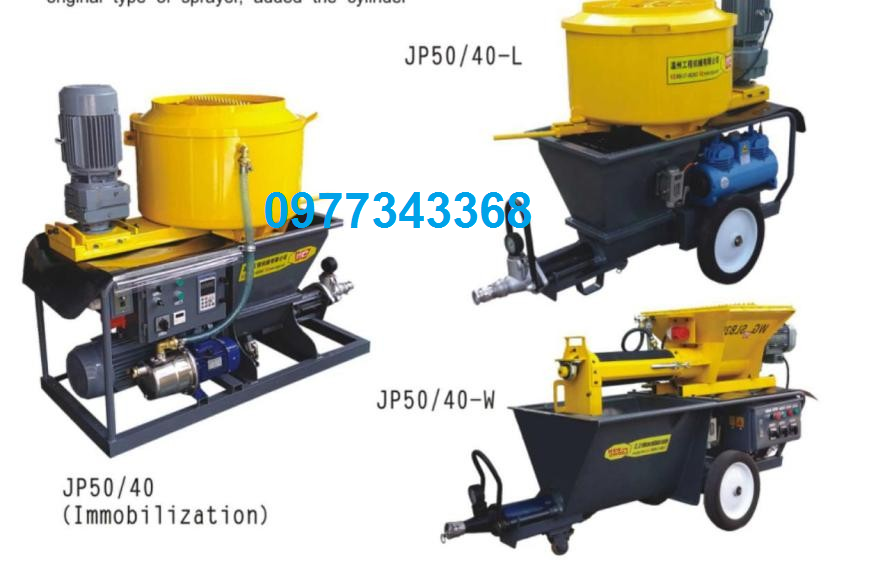 Máy trộn vữa xi măng trục vít - Máy phun vữa XB-D